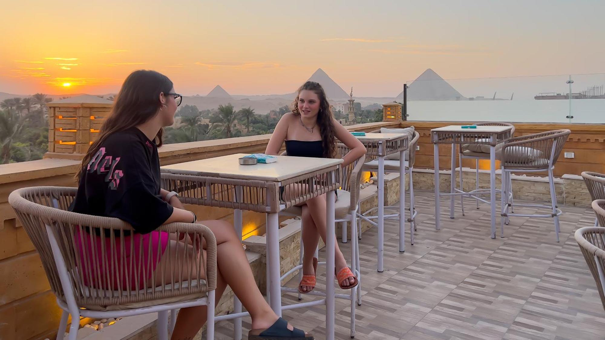 Taj Pyramids View Inn Kafret el-Gabal Exterior foto