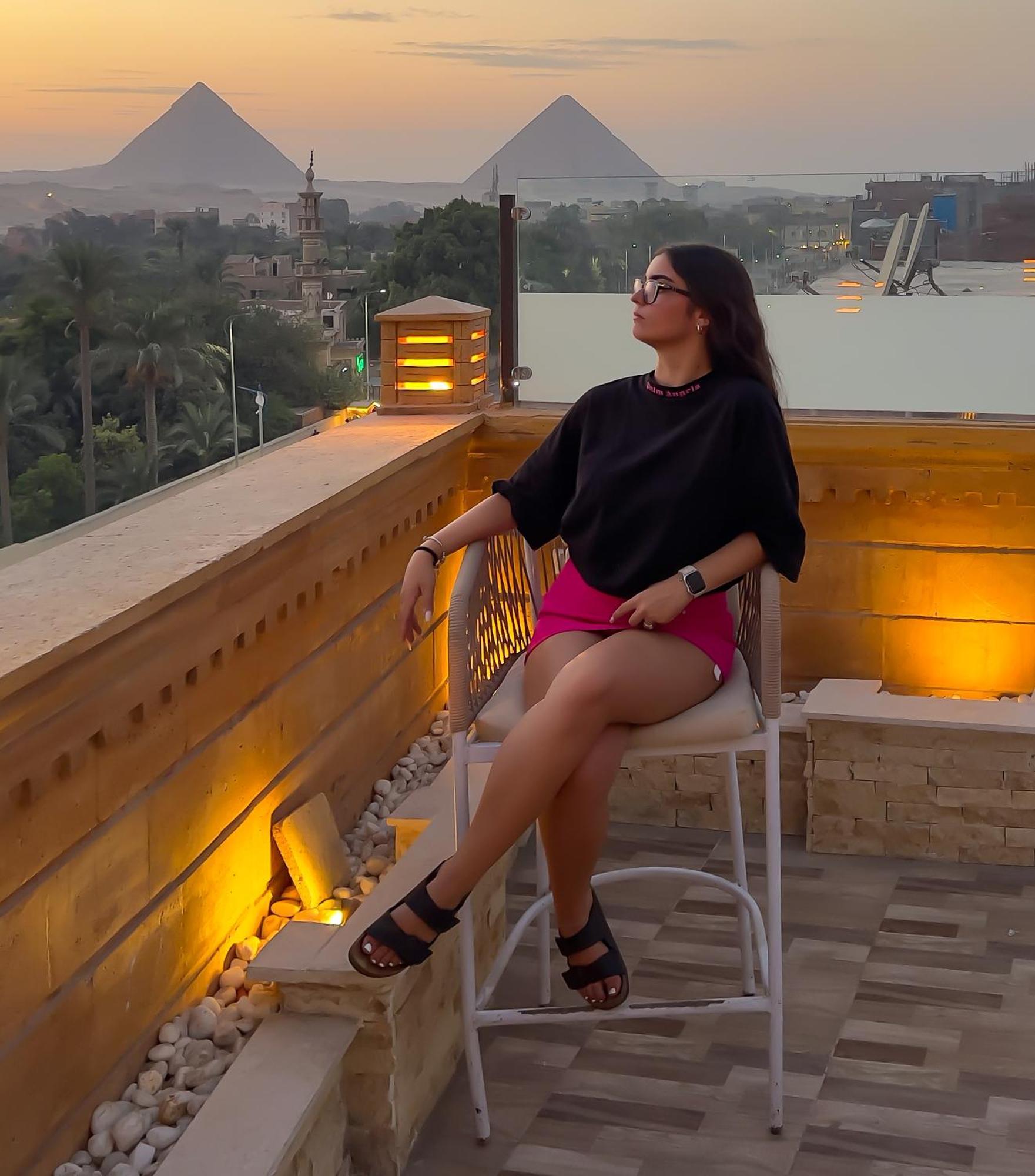 Taj Pyramids View Inn Kafret el-Gabal Exterior foto