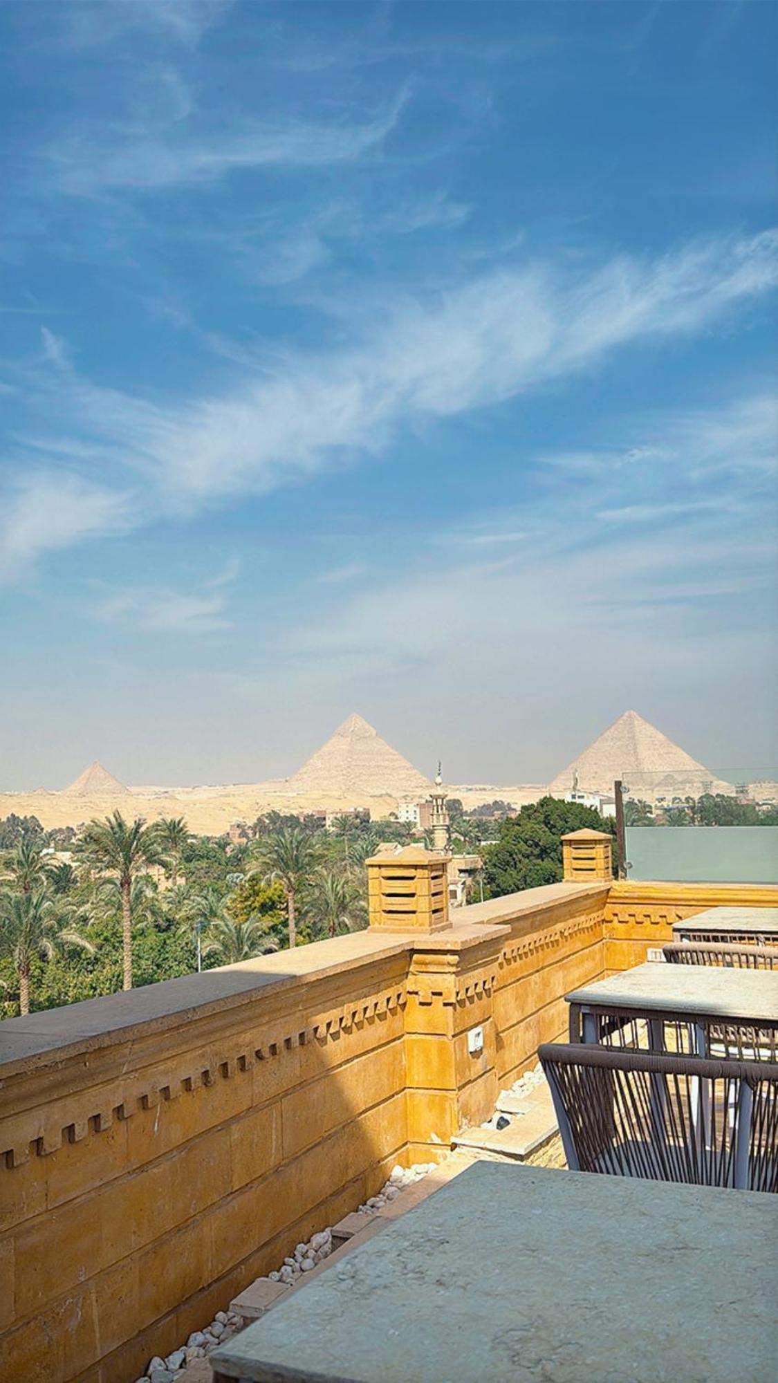 Taj Pyramids View Inn Kafret el-Gabal Exterior foto